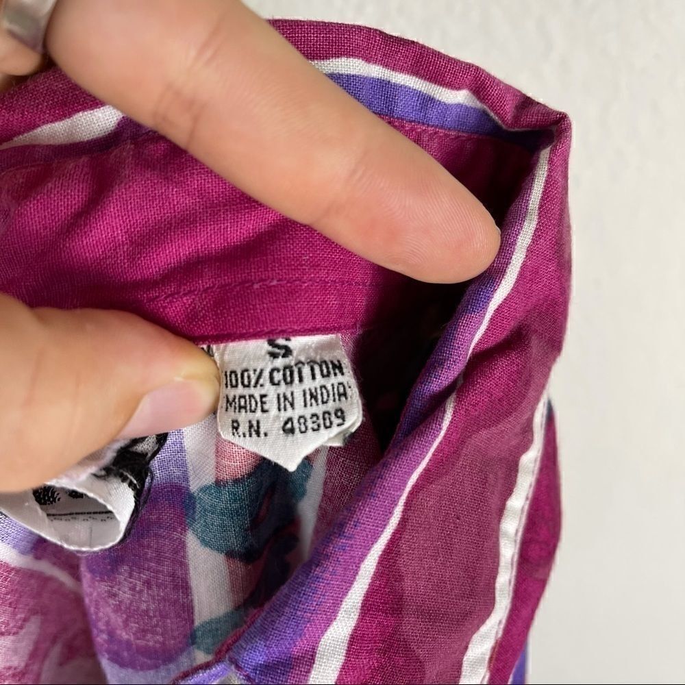 Vintage Aztec western button up - Picture 9 of 10